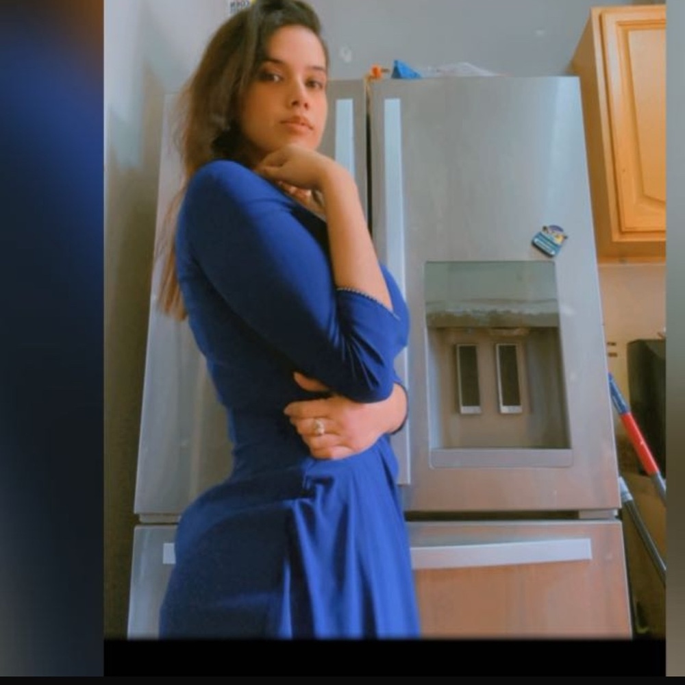 Elegant Blue Women's Dress